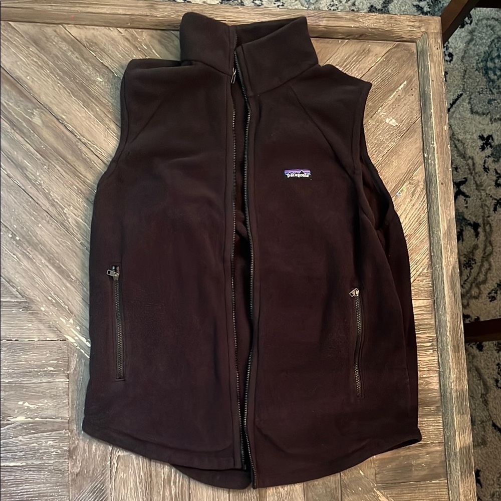 Men's Black Fleece Vest